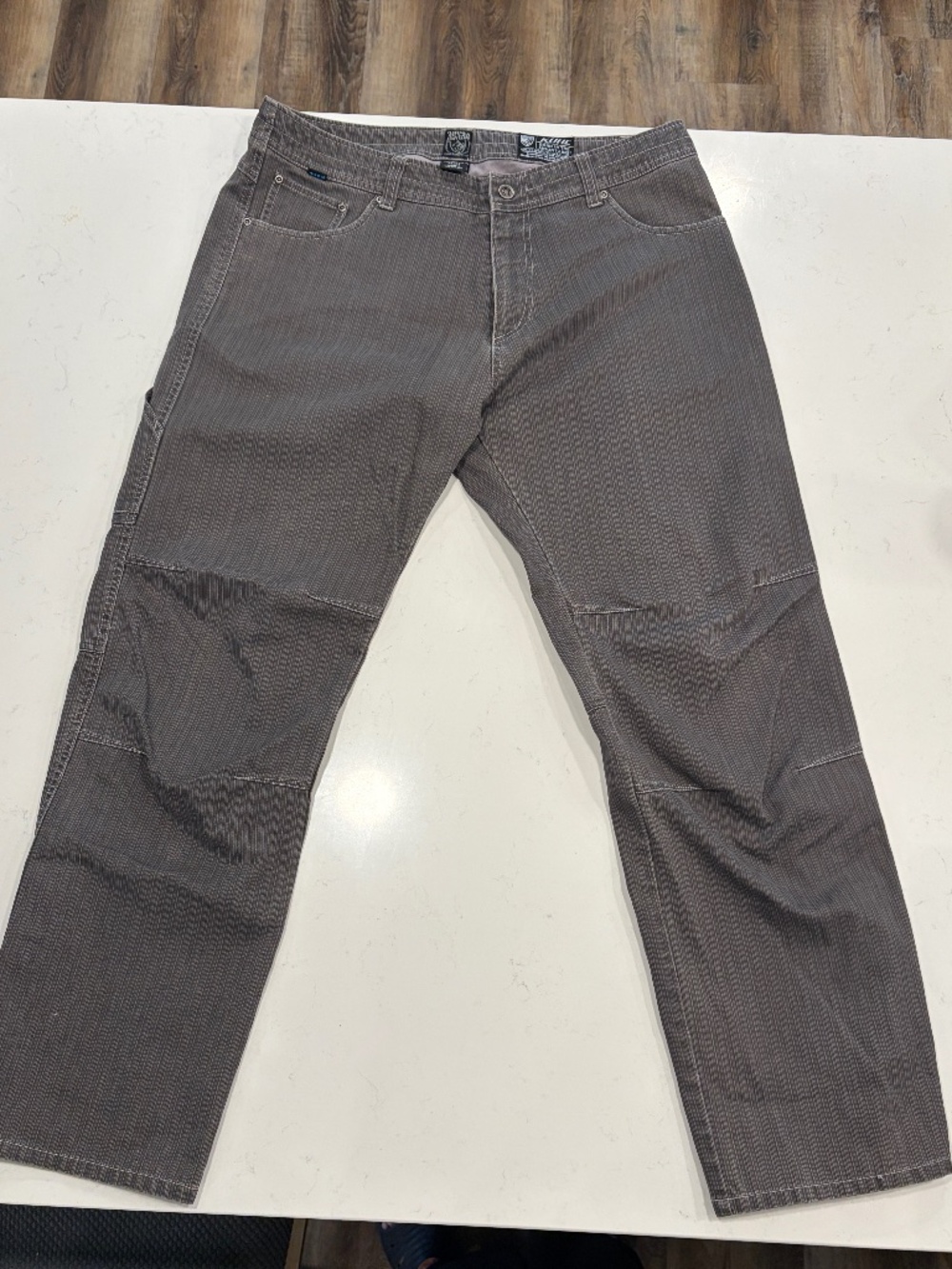 KUHL Men's Jeans 38 x 34 faded black with white